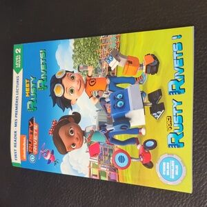 🍓 4/$20 Rusty Rivets First Reader Level 2 book with stickers